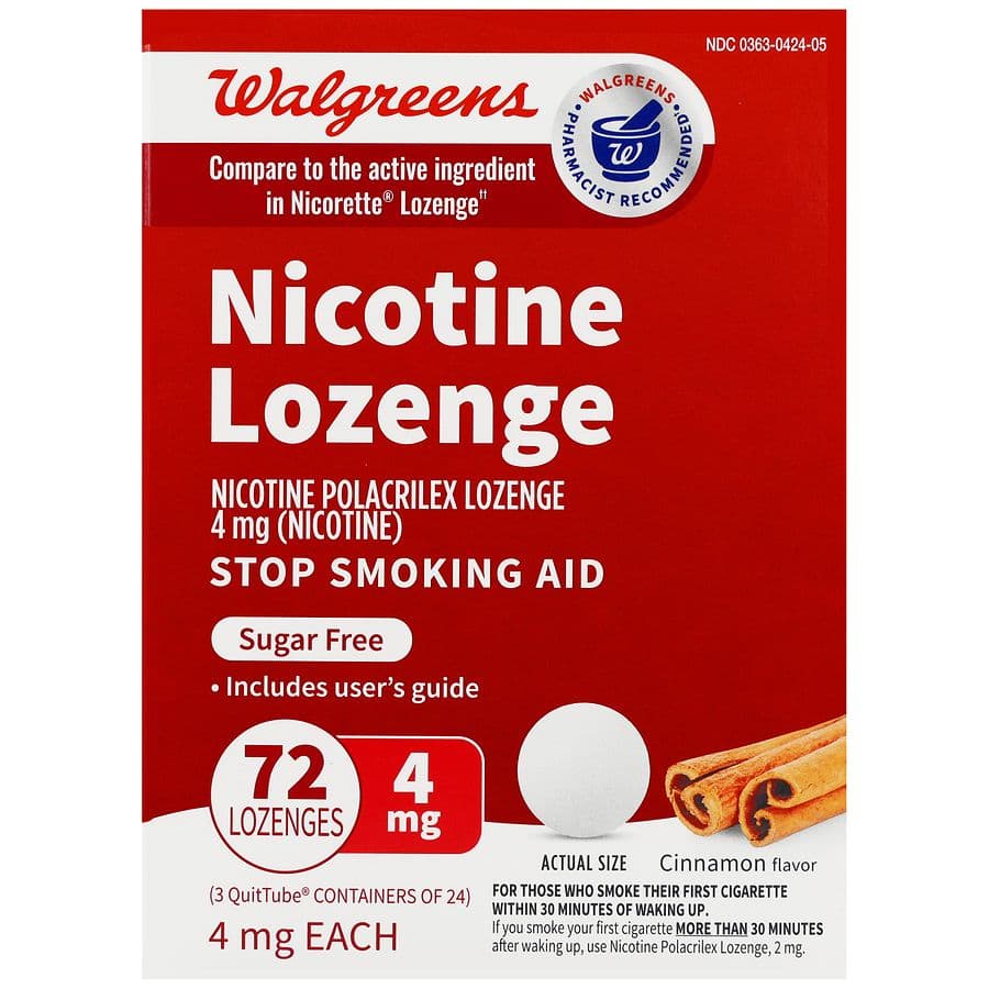 Nicotine Lozenges 4 mg Cinnamon - image 1
