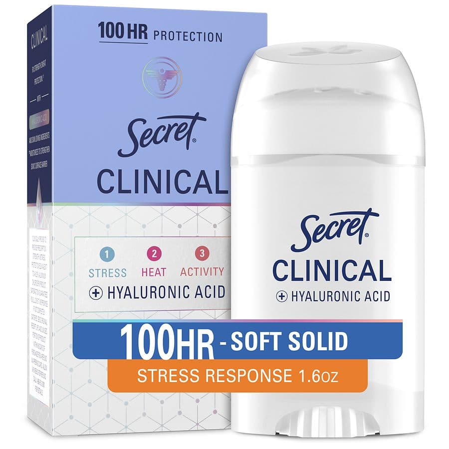 Secret 100HR Hyaluronic Acid Antiperspirant and Deodorant for Women Stress Response - image 1