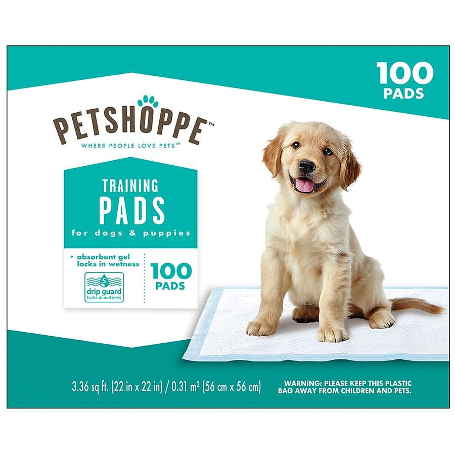 PetShoppe Training Pads for Dogs and Puppies 100 Count - image 1