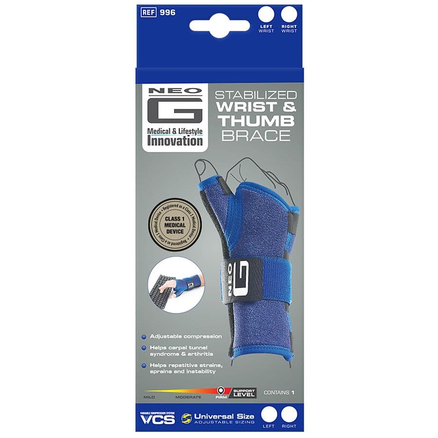 Neo G Stabilized Wrist and Thumb Brace One Size - image 1
