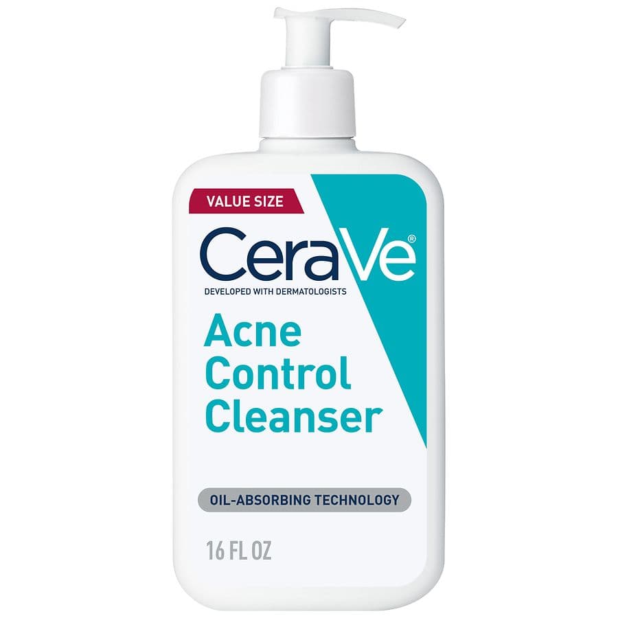 CeraVe Acne Control Face Cleanser with 2% Salicylic Acid & Purifying Clay for Oily Skin Fragrance Free - image 1
