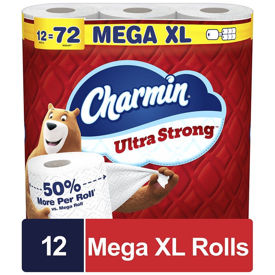 Charmin 2-Ply Toilet Paper Mega XL Rolls 330 Sheets Per Roll White - image 1