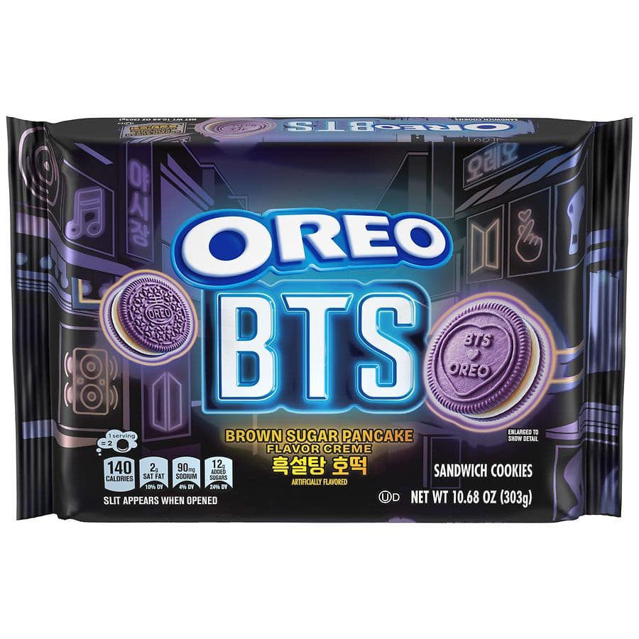 Oreo BTS Special Edition Chocolate Sandwich Cookies Brown Sugar Pancake - image 1