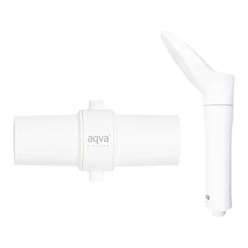 AQVA Shower Filter Set White - AQVA FRESH Shower Filter and Shower Head Filter - image 1