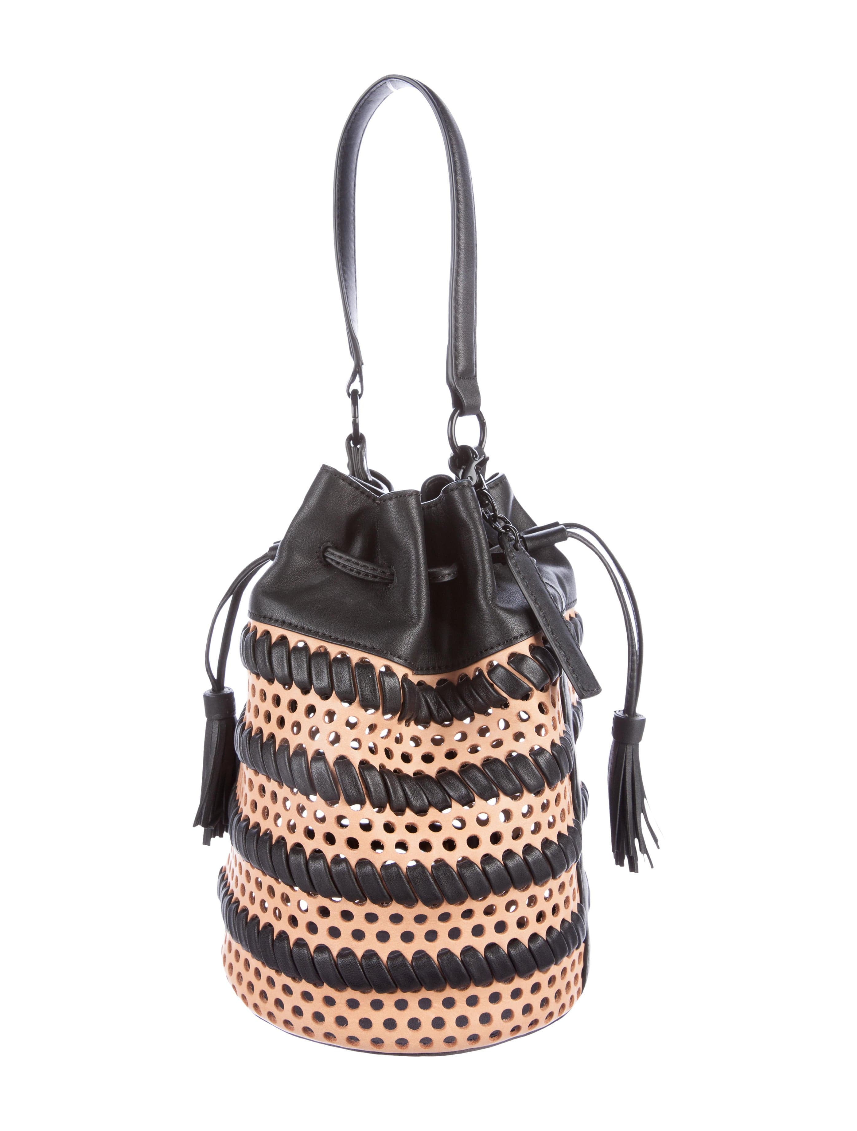 Loeffler Randall Industry Perforated Bucket Bag - image 1