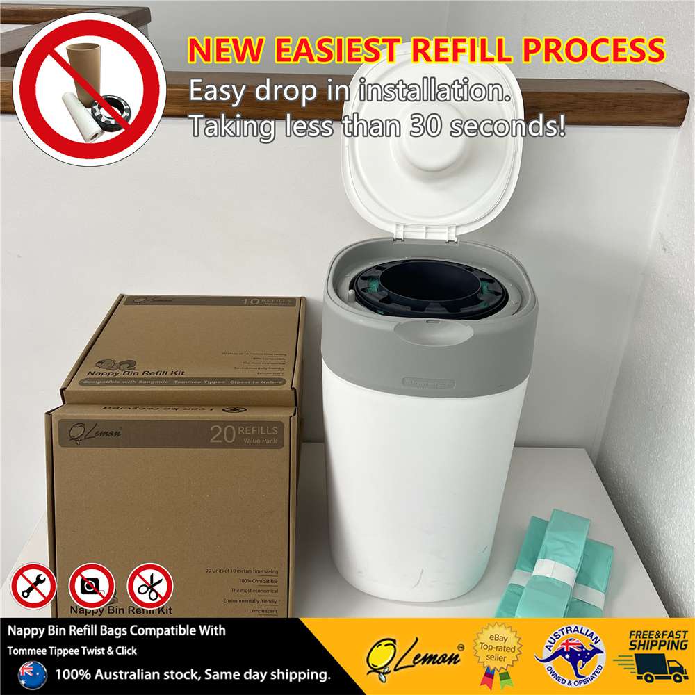 Pre-Compacted Nappy Bin Refills Value Pack for Tommee Tippee Twist & Click - image 1