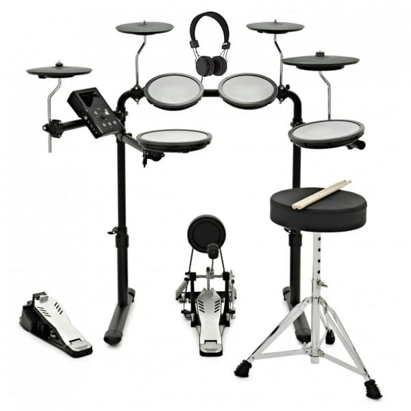 VISIONDRUM-PRO Electronic Drum Kit with Stool, Headphones & Bluetooth - image 1