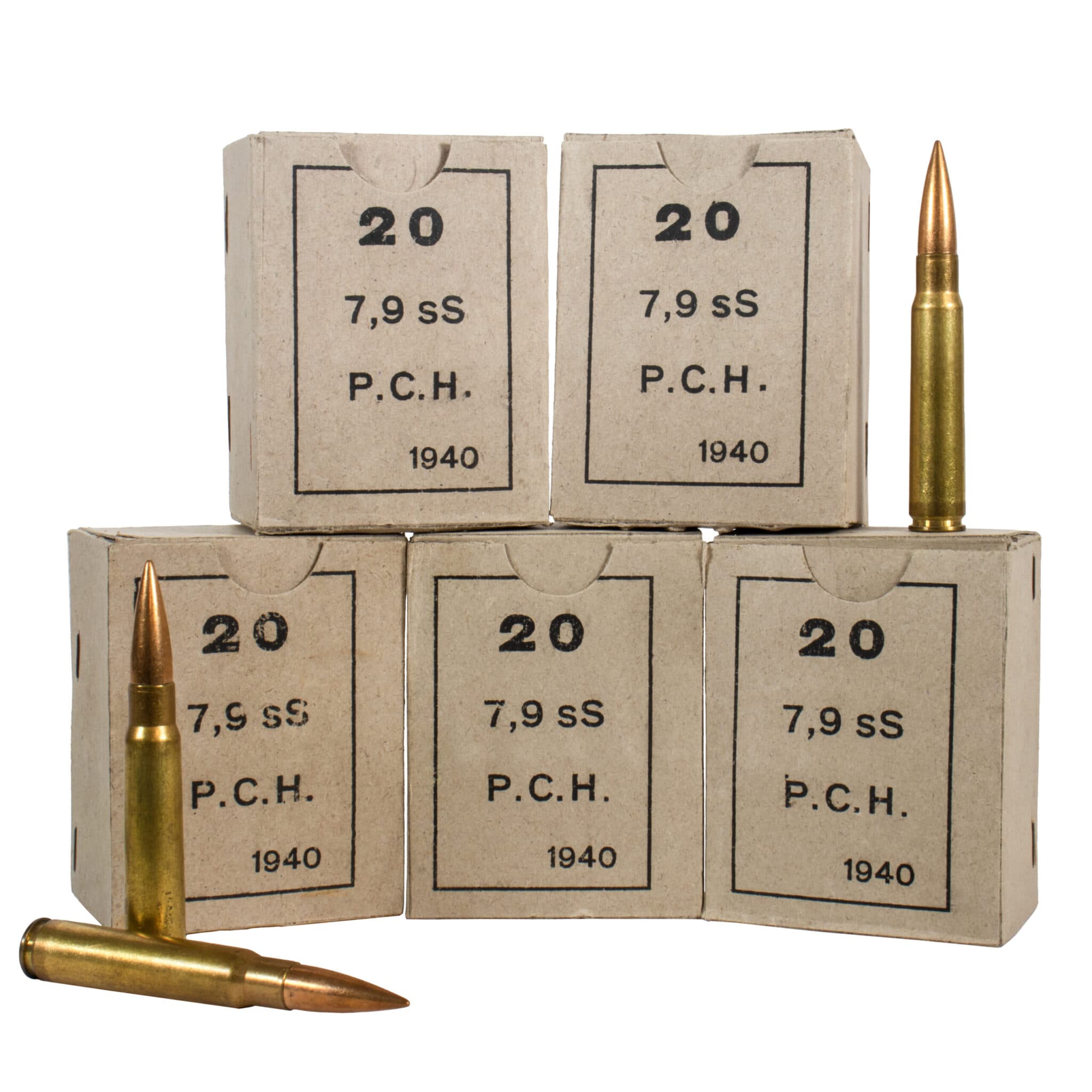 Surplus Greek 8mm Mauser (7.92×57) 198gr FMJ Surplus Ammo with FREE Empty Czech Ammo Crate - image 1