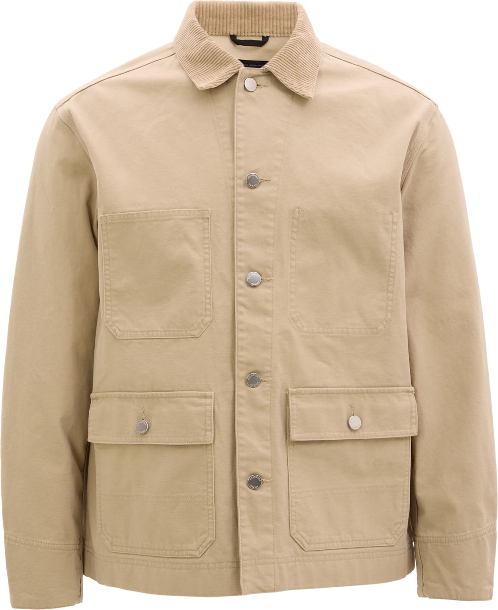 Cotton Canvas Chore Jacket - Men's - Sand - L - image 1