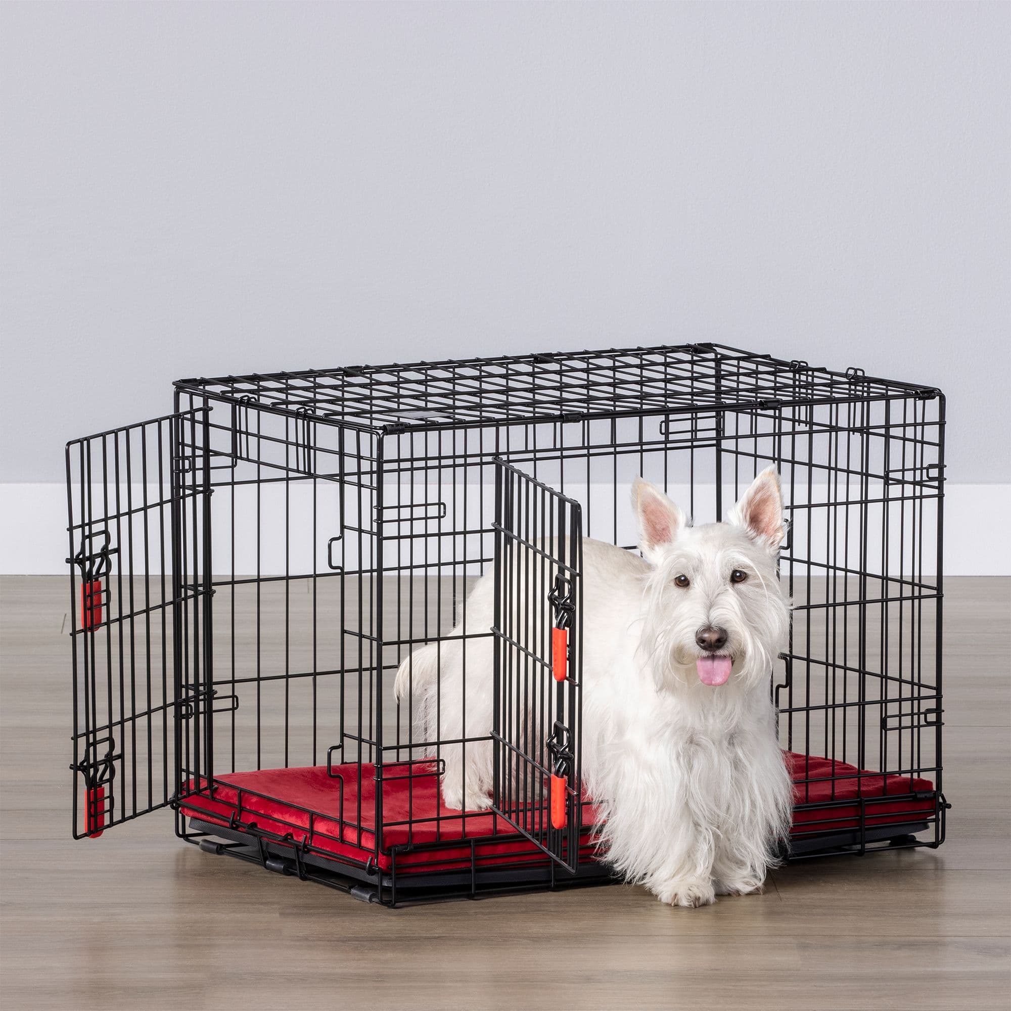 KONG® Ultra-Strong & Durable Double Door Wire Dog Crate with Divider Panel - image 1