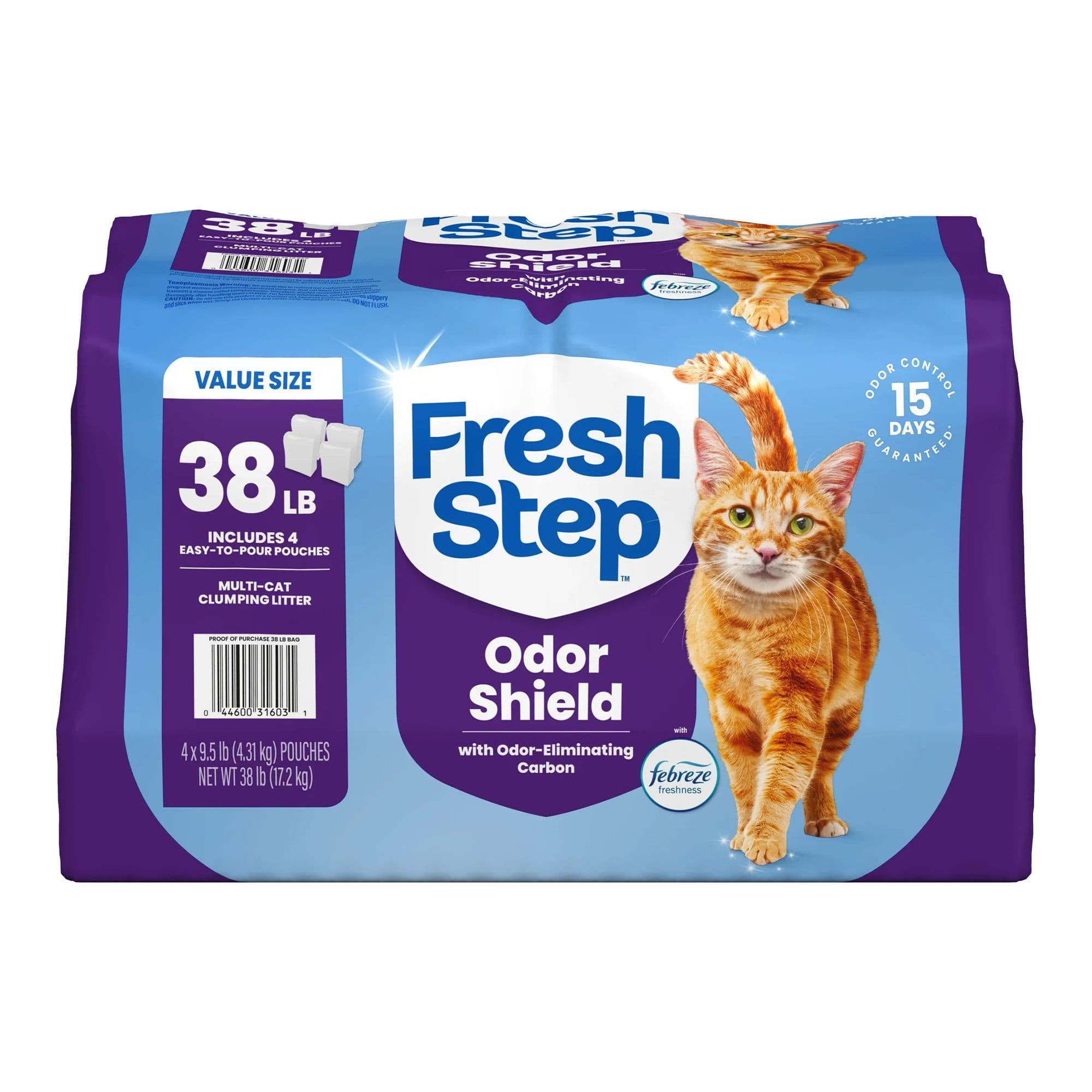 Fresh Step Multi-Cat Clumping Litter With Febreze Freshness, Bag - image 1