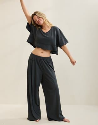 Aerie Happiest Wide Leg Pant - image 1
