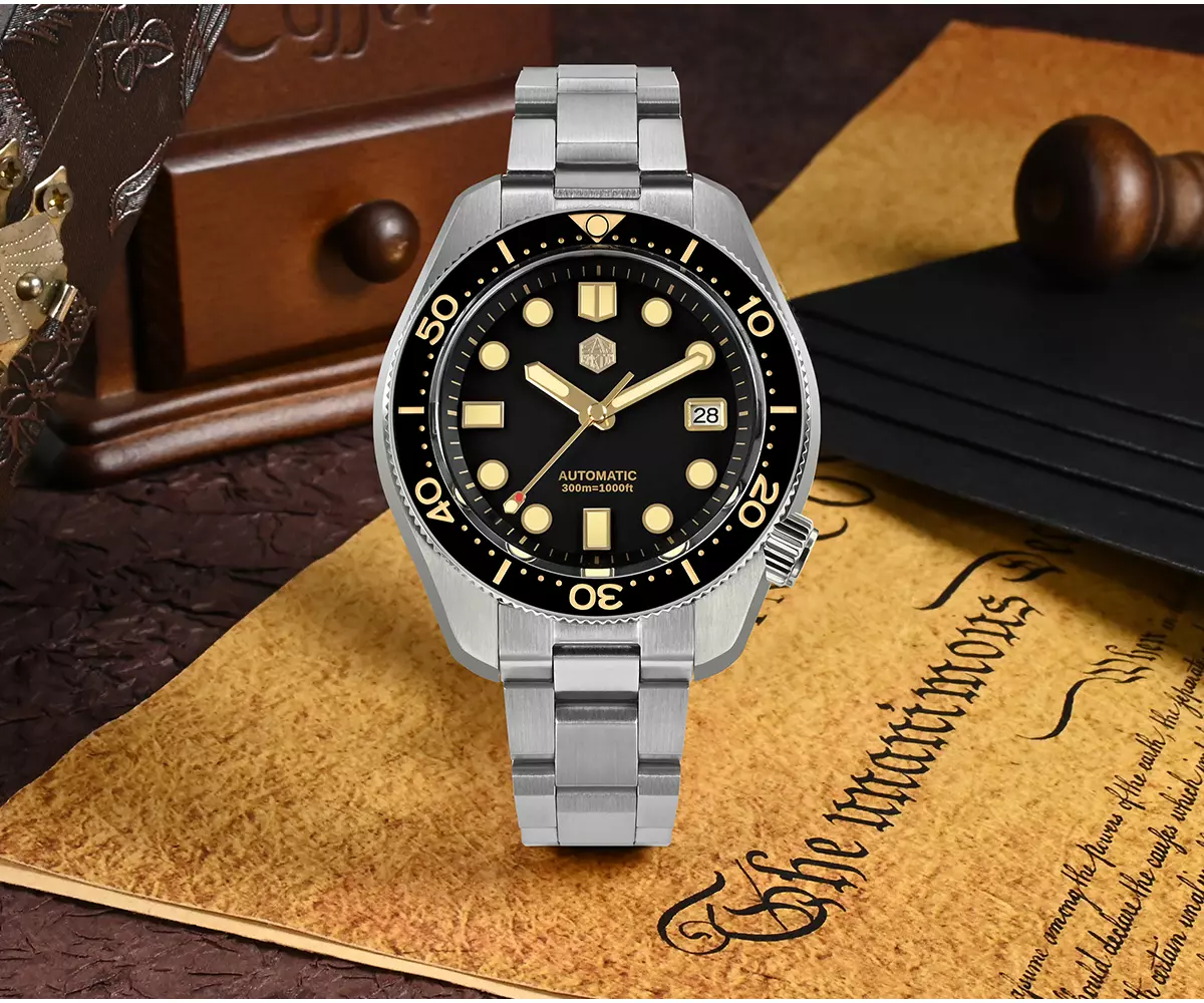 San Martin Watches SN087-G 44mm Vintage MM300 Men's Diving Watch - image 1