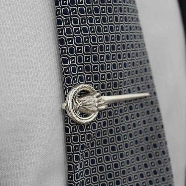 Tie clip HAND OF THE KING Game of Thrones in SILVER - image 1