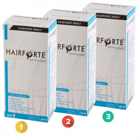 Hair Forte Sprey Erkek (3 Aylık Ekonomik Paket) - image 1