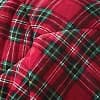 North Pole Trading Co. Mink To Sherpa Reversible Comforter - Red Plaid - image 1