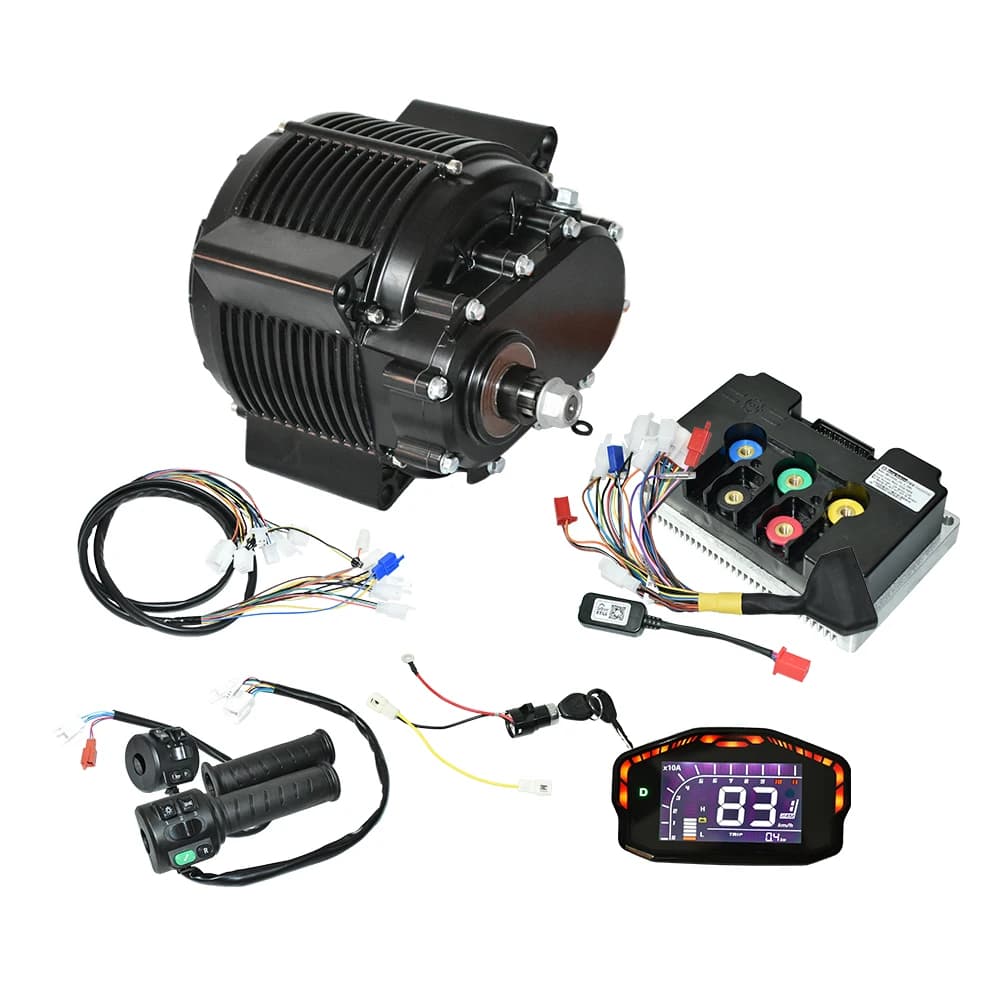 Waterproof Gearbox QS Motor QS165 60H 12000W V3 Fardriver 72V 12kw Brushless Mid Drive Motor Kit for Electric Motorcycles Bikes - image 1