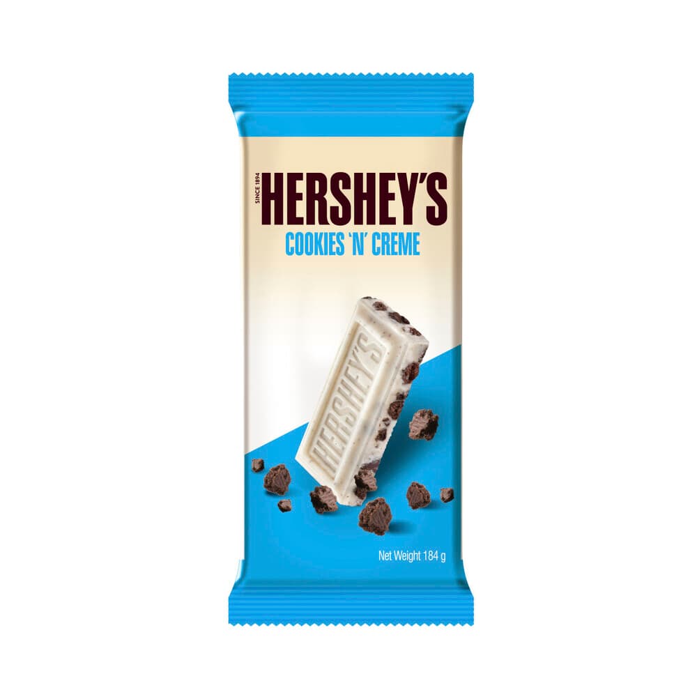 Hershey's Chocolate Block Cookies 'n' Creme 170g - image 1