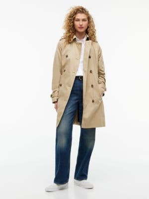 Tommy Hilfiger Double-Breasted Belted Trench Coat - image 1