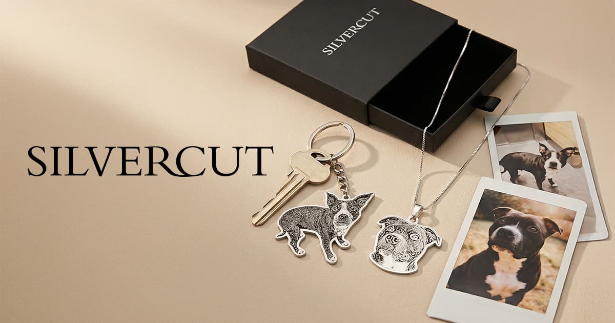 Silvercut Pet Memorial Keychain | Custom Engraved Jewelry - image 1