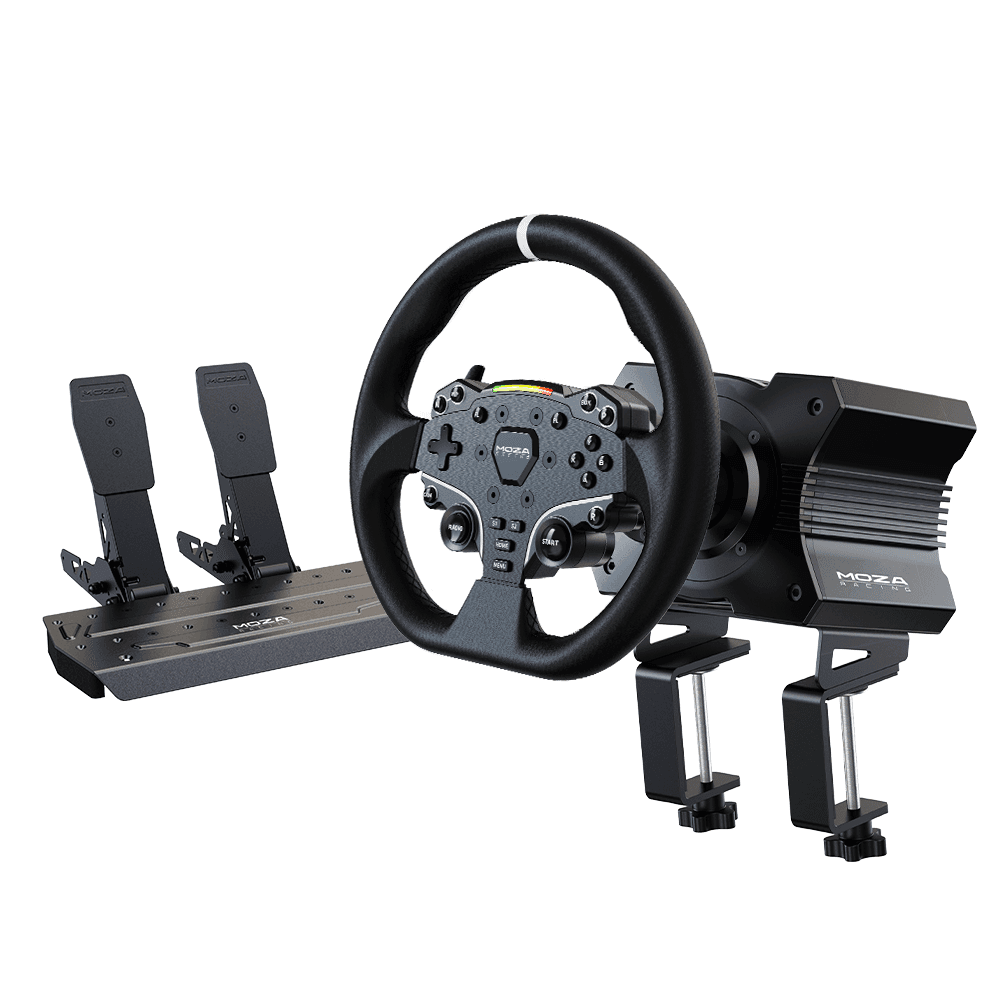 Moza R3 Racing Wheel and Pedals for Xbox & PC - image 1
