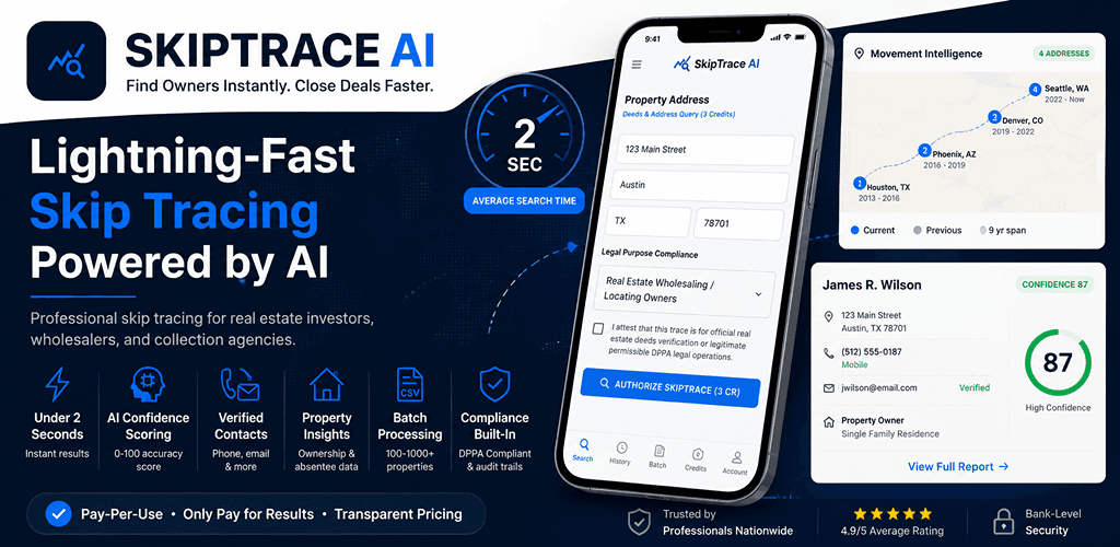 SkipTrace AI - Find Property Owners & Contact Info in Seconds - image 1