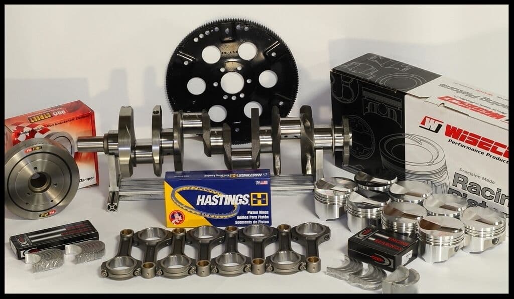 BBC CHEVY 496 ASSEMBLY SCAT & WISECO +16cc DOME 4.310 PISTONS 060 OVER 2PC RMS - image 1