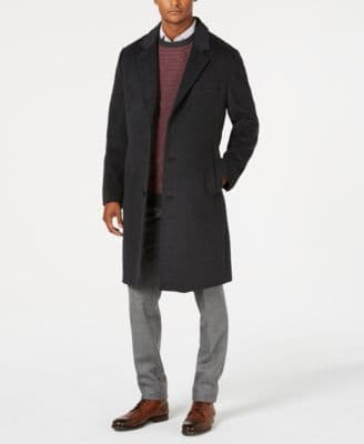 London Fog Men Signature Wool-Blend Overcoat - image 1
