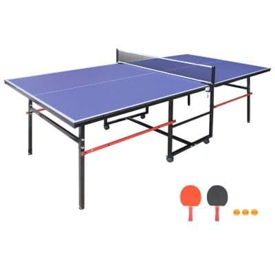 Streamdale 8FT Foldable Ping Pong Table Set with Net, Paddles, Balls - image 1