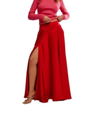 Women's Chilco A-Line High-Slit Maxi Skirt - image 1