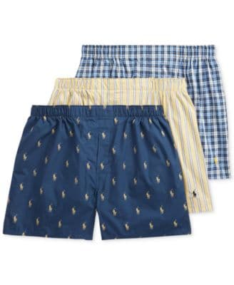 Polo Ralph Lauren Men's 3-Pack Classic Woven Cotton Boxers - image 1