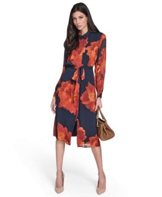 Calvin Klein Women's Printed Midi Shirtdress - image 1