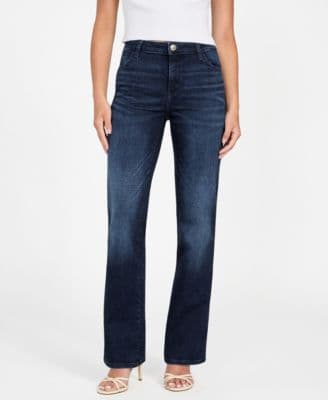 GUESS Women's Straight Fit Mid Rise Jeans Snow Fall 24x32 - image 1