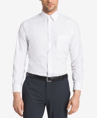 Van Heusen Men's Athletic Fitted Poplin Dress Shirt - image 1