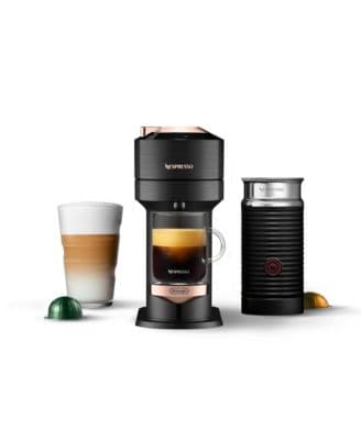 Nespresso Vertuo Next Premium Coffee and Espresso Machine by De'Longhi, Black Rose Gold with Aeroccino Milk Frother - image 1