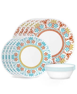 Corelle Global Collection Terracotta Dreams 12-Piece Dinnerware Set, Service for 4 - image 1
