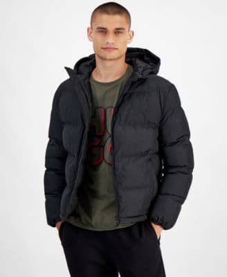 HUGO by Hugo Boss Men's Beazly2436 Slim-Fit Quilted Full-Zip Hooded Puffer Jacket - image 1