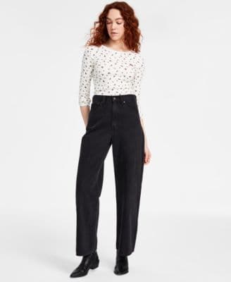 Levi's Women's Cinch-Waist Lightweight Baggy Jeans - image 1