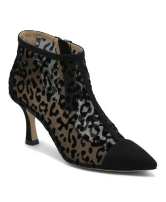 Charles David Women's Abena Ankle Bootie Black Leopard Mesh - image 1