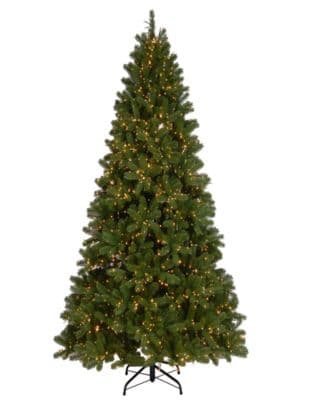 7.5 ft. Pre-Lit Feel Real Artificial Full Downswept Douglas Fir Christmas Tree with 3000 Dual Color LED Cosmic Lights with PowerConnect System - image 1