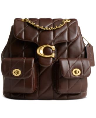 Coach Quilted Tabby Small Leather Backpack - image 1
