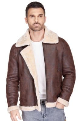 Braveman Men's Faux Shearling Bomber Jacket - image 1