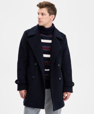 Tommy Hilfiger Men's Classic Fit Double-Breasted Overcoat - image 1