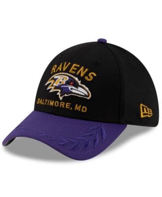 Men's Black/Purple Baltimore Ravens 2025 NFL Draft 39THIRTY Flex Hat - image 1