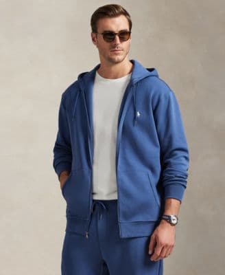 Men's Big & Tall Double-Knit Full-Zip Hoodie - image 1