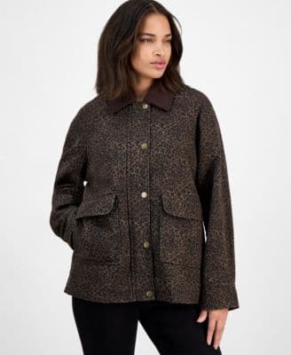 BCBGMAXAZRIA Women's Corduroy-Collar Barn Jacket - image 1