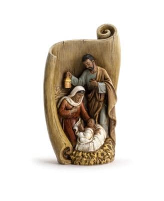 9.75" African American Holy Family with Scroll - image 1