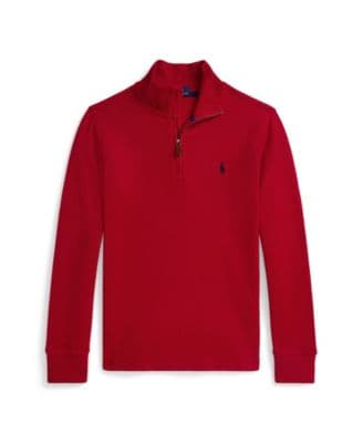 Polo Ralph Lauren Boys' Estate-Rib Quarter-Zip Pullover Sweater 8-20 - image 1