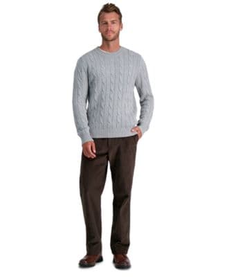 Haggar Men's Classic-Fit Stretch Corduroy Pants - image 1