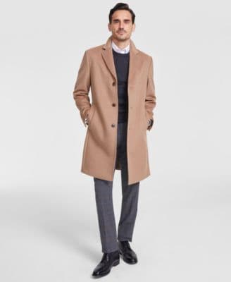 Men's Classic-Fit Wool Cashmere Blend Kavon Overcoat - image 1